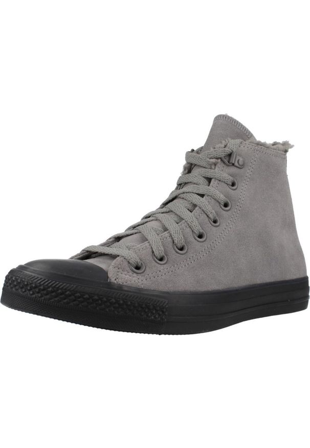 Converse - Buty CONVERSE CHUCK TAYLOR ALL STAR HI Szary. Kolor: szary. Materiał: tkanina