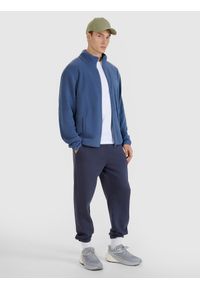 4f - 4F Polar regular ze stójką męski - niebieski S. Typ kołnierza: kołnierzyk stójkowy. Kolor: niebieski. Materiał: polar. Wzór: gładki. Sezon: zima. Sport: narciarstwo, turystyka piesza, wspinaczka, snowboard #2