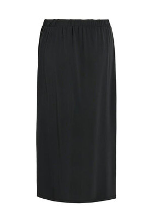 Vila Spódnica midi Modala 14101691 Czarny Regular Fit. Kolor: czarny. Materiał: syntetyk