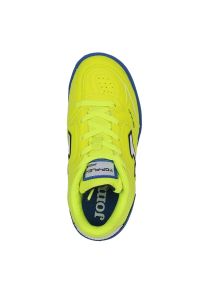 Buty piłkarskie Joma Top Flex In Jr TPJS2409IN żółte. Zapięcie: sznurówki. Kolor: żółty. Materiał: materiał, syntetyk, guma. Szerokość cholewki: normalna. Sport: piłka nożna