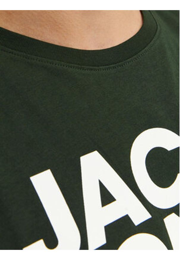 Jack & Jones - Jack&Jones T-Shirt Corp 12151955 Zielony Standard Fit. Kolor: zielony. Materiał: bawełna