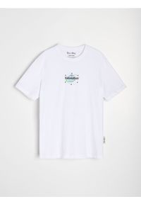Sinsay - Koszulka z nadrukiem na plecach Rick and Morty - biały. Kolor: biały. Wzór: nadruk
