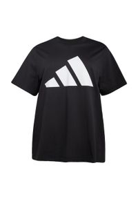 Adidas - Koszulka Essentials Big Logo Cotton (Plus Size). Kolekcja: plus size. Kolor: biały, czarny, wielokolorowy. Materiał: bawełna