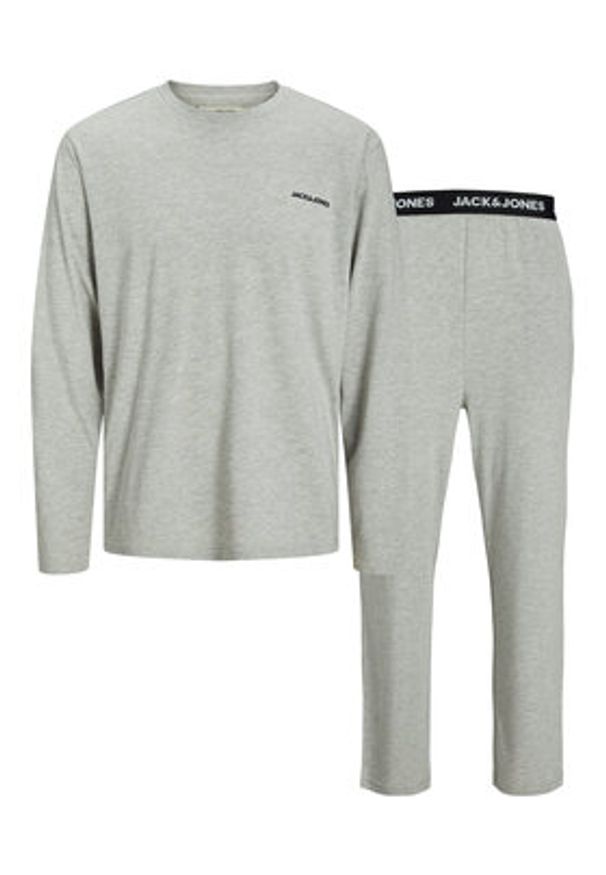 Jack & Jones Piżama Everest 12273632 Szary Standard Fit. Kolor: szary. Materiał: bawełna