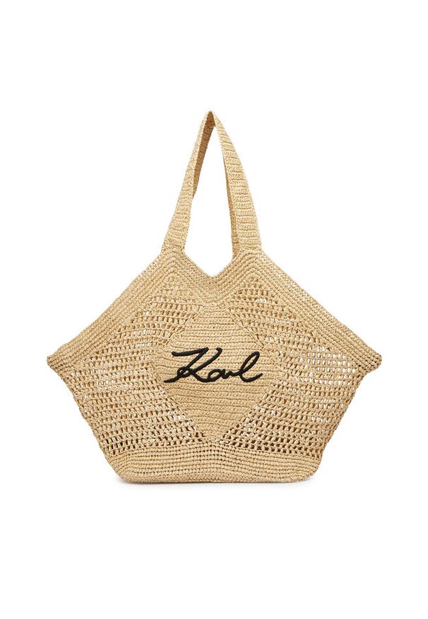 Karl Lagerfeld - Torebka KARL LAGERFELD. Kolor: beżowy