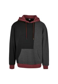 Bluza z kapturem Urban Classics Oversized Color Block. Typ kołnierza: kaptur. Kolor: wielokolorowy, brązowy, czarny #1