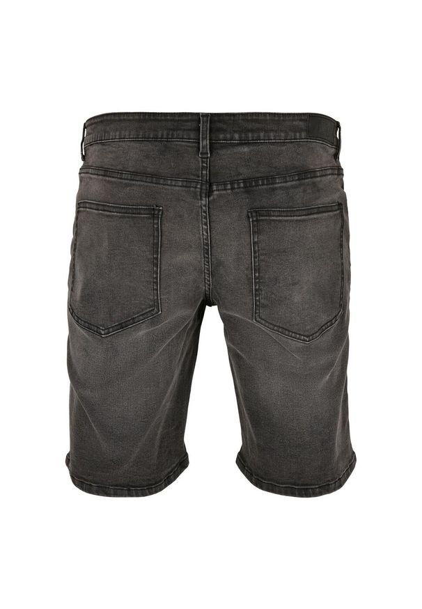 Urban Classics - Męskie Spodenki Jeansowe O Luźnym Kroju. Kolor: brązowy, zielony, wielokolorowy. Materiał: jeans. Sport: turystyka piesza
