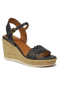 Geox Espadryle D Ponza D45GVA 00043 C9999 Czarny. Kolor: czarny. Materiał: skóra #5