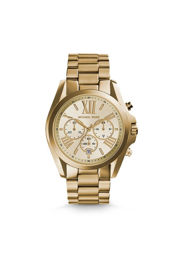 Zegarek Michael Kors - Bradshaw MK5605 Gold/Gold. Kolor: złoty. Styl: klasyczny, casual