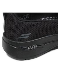 skechers - Skechers Półbuty Go Walk Arch Fit 124401/BBK Czarny. Kolor: czarny. Materiał: materiał #7