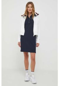 TOMMY HILFIGER - Tommy Hilfiger bluza damska kolor beżowy gładka. Kolor: beżowy. Materiał: wiskoza. Wzór: gładki #2