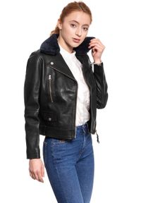 Lee - DAMSKA KURTKA SKÓRZANE LEE LEATHER PERFECTO BLACK L58YAY01. Materiał: skóra #9