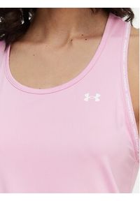 Under Armour Top Tech Knockout 1389851 Różowy jasny Regular Fit. Kolor: różowy. Materiał: syntetyk #3
