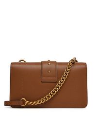 Pinko - PINKO Torebka Love One Mini ST.CL Al 25-26 PLTT 105856 A0F1 Brązowy. Kolor: brązowy. Materiał: skórzane