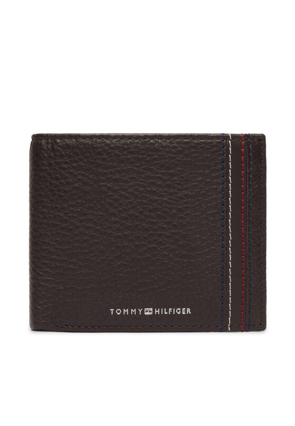 TOMMY HILFIGER - Tommy Hilfiger Portfel Th Central Cc & Coin AM0AM14233 Brązowy. Kolor: brązowy. Materiał: skóra