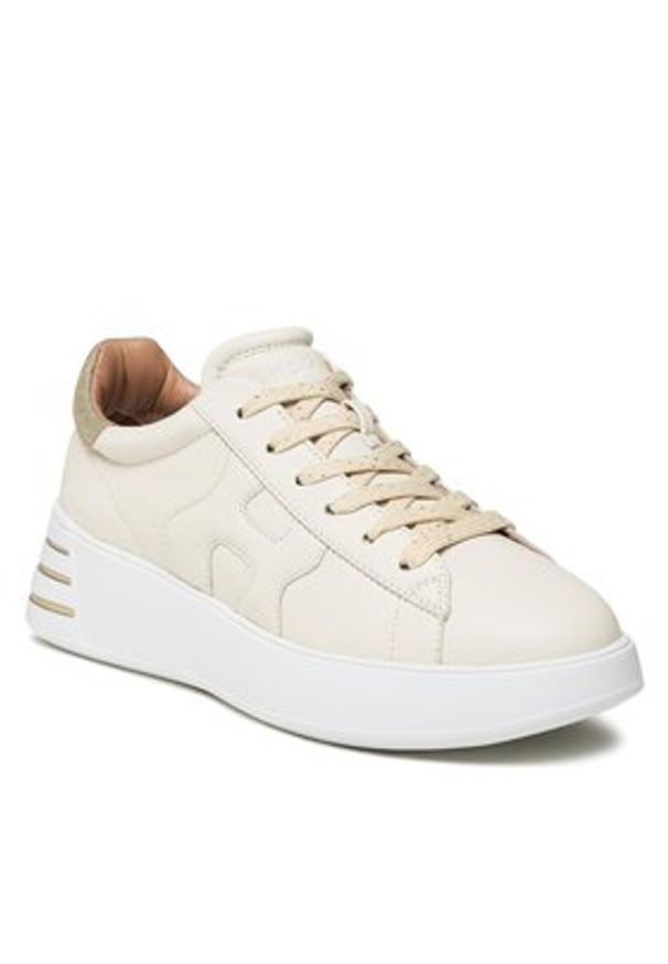 Hogan - HOGAN Sneakersy HXW5640DN61RCB Écru. Materiał: skóra