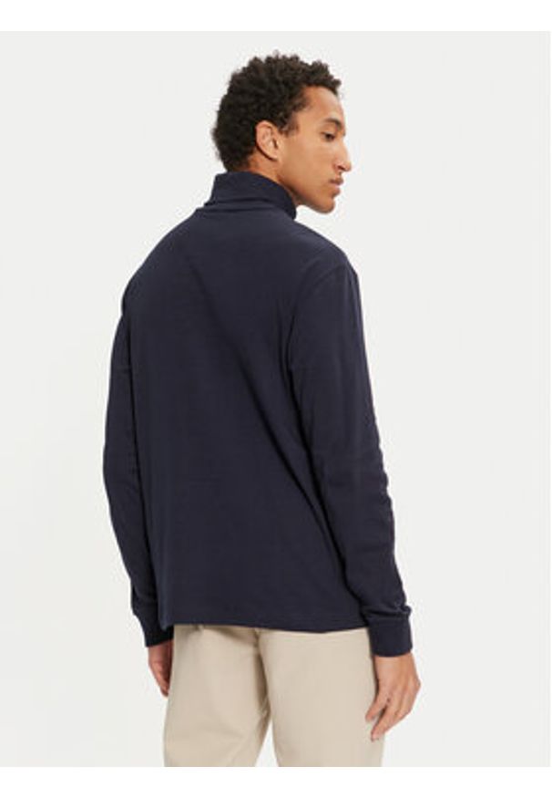 Lacoste Golf UH2828 Granatowy Regular Fit. Typ kołnierza: golf. Kolor: niebieski. Materiał: bawełna