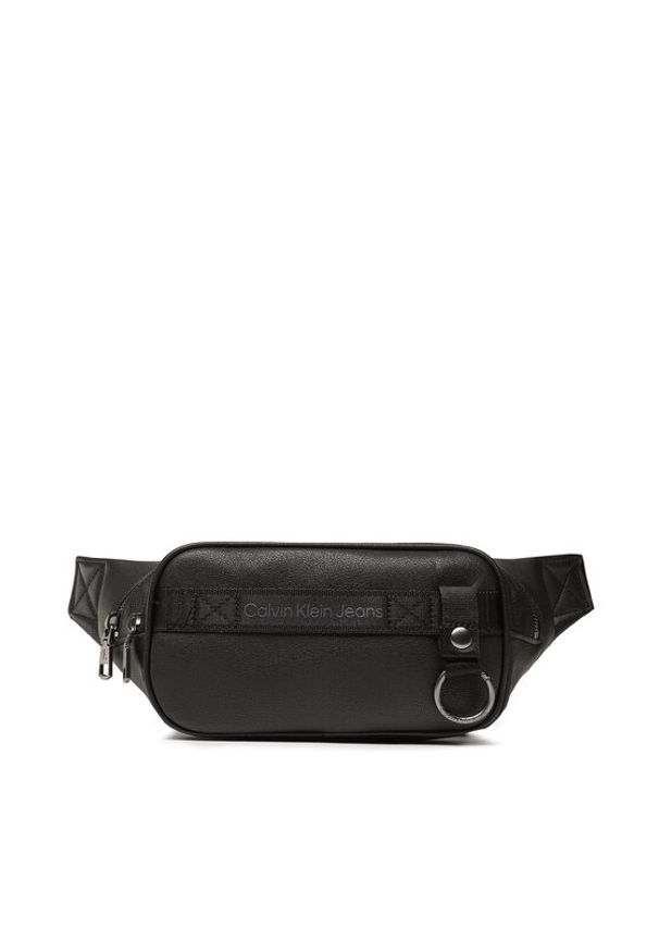 Calvin Klein Jeans Saszetka nerka Explorer Rd Waistbag Pu K50K510111 Czarny. Kolor: czarny. Materiał: skóra