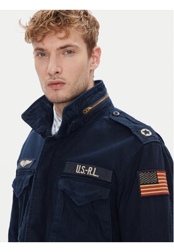 Polo Ralph Lauren Kurtka przejściowa 710968704001 Granatowy Regular Fit. Typ kołnierza: polo. Kolor: niebieski. Materiał: bawełna