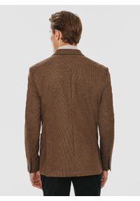 Pako Lorente - PAKO LORENTE – Brązowa marynarka męska. Kolor: brązowy, zielony. Materiał: poliester, wiskoza, elastan. Sezon: jesień #3
