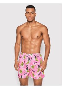 Mr. GUGU & Miss GO Szorty kąpielowe Crazy Bananas Różowy Regular Fit. Kolor: różowy. Materiał: syntetyk #4