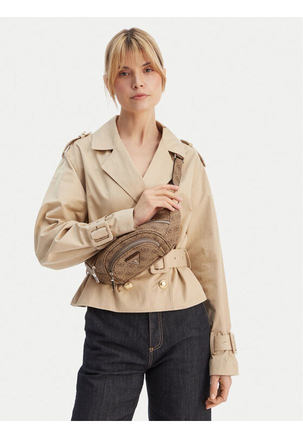 Guess Nerka Latona Travel TWHB92 11080 Brązowy. Kolor: brązowy. Materiał: skóra