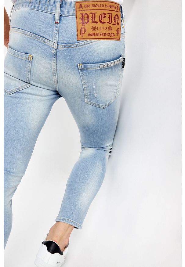 Philipp Plein - Jeansy PHILIPP PLEIN. Wzór: napisy, aplikacja
