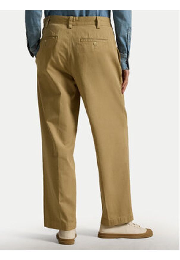 Polo Ralph Lauren Spodnie materiałowe 211967729002 Beżowy Straight Fit. Kolor: beżowy. Materiał: bawełna