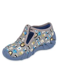 Befado obuwie dziecięce 110P438 niebieskie szare wielokolorowe. Kolor: wielokolorowy, szary, niebieski. Materiał: tkanina, bawełna #5