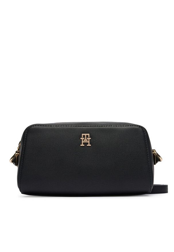 TOMMY HILFIGER - Tommy Hilfiger Torebka Th Grace Camera Bag AW0AW18863 Czarny. Kolor: czarny. Materiał: skórzane