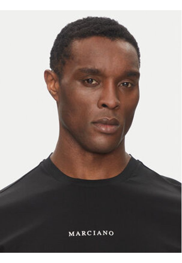 Marciano Guess T-Shirt 5GHI08 6323A Czarny Regular Fit. Kolor: czarny. Materiał: lyocell