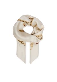 Chusta jedwabna Coach. Kolor: kremowy. Materiał: jedwab #1