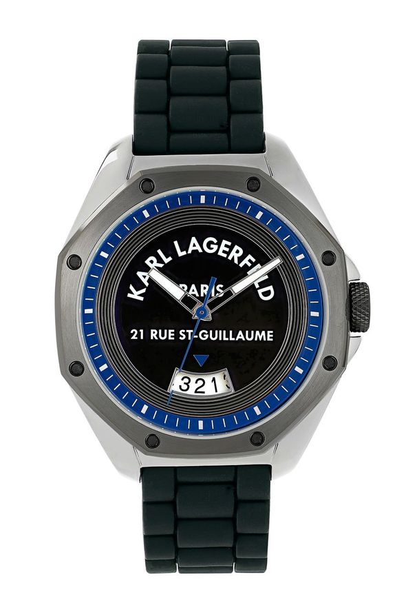 Karl Lagerfeld - Zegarek 5552765. Kolor: czarny. Materiał: syntetyk, tworzywo sztuczne, materiał. Styl: klasyczny