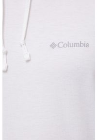 columbia - Columbia bluza sportowa Sun Trek męska kolor biały z kapturem gładka. Typ kołnierza: kaptur. Kolor: biały. Materiał: materiał, skóra, włókno. Wzór: gładki. Styl: sportowy #4