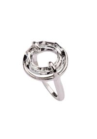 Polcarat Design - Srebrny pierścionek z kryształem Swarovskiego PK 1502. Materiał: srebrne. Kolor: srebrny. Wzór: aplikacja. Kamień szlachetny: kryształ #1