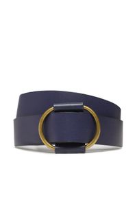 Pasek Damski Pieces. Kolor: niebieski. Materiał: skóra #1