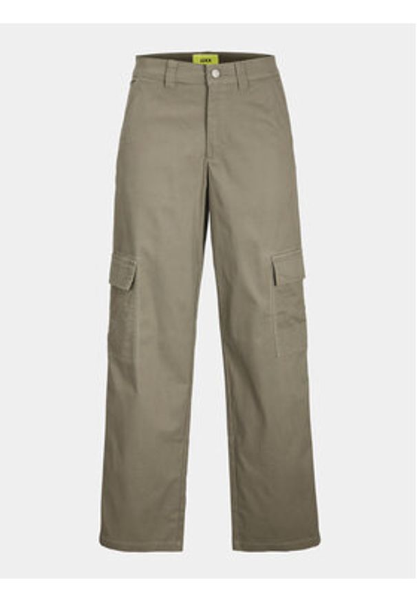 JJXX Spodnie materiałowe 12236946 Zielony Regular Fit. Kolor: zielony. Materiał: bawełna