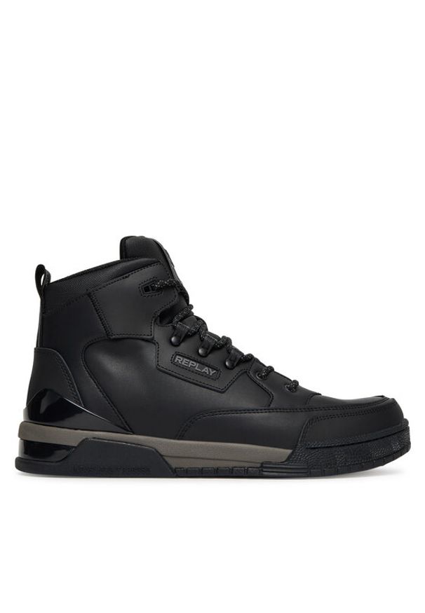 Replay - REPLAY Sneakersy GMZ1R.000.C0019S Czarny. Kolor: czarny. Materiał: skóra