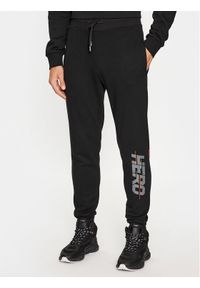 Rossignol Spodnie dresowe Hero RLMMP18 Czarny Regular Fit. Kolor: czarny. Materiał: bawełna, dresówka