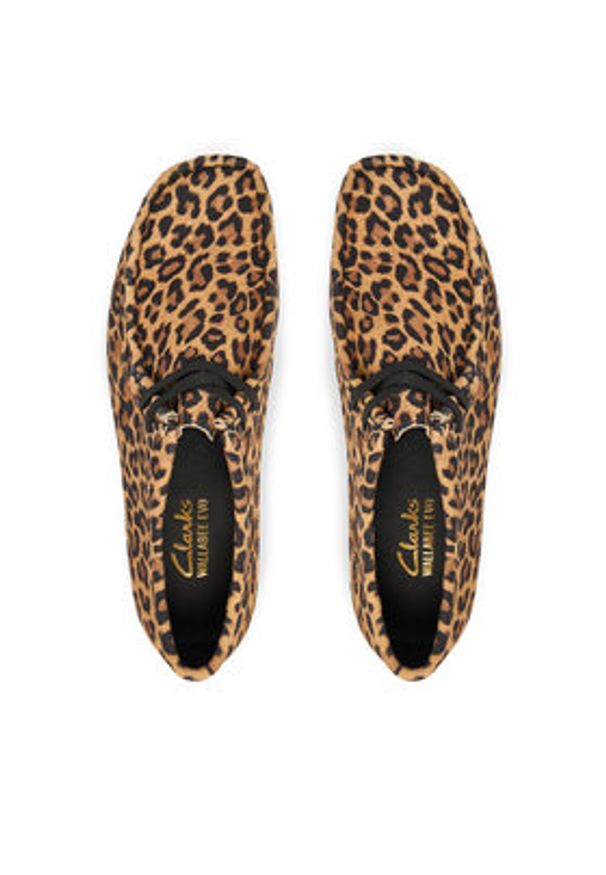 Clarks Półbuty WallabeeEVOSh 26184612 Brązowy. Kolor: brązowy. Materiał: zamsz, skóra