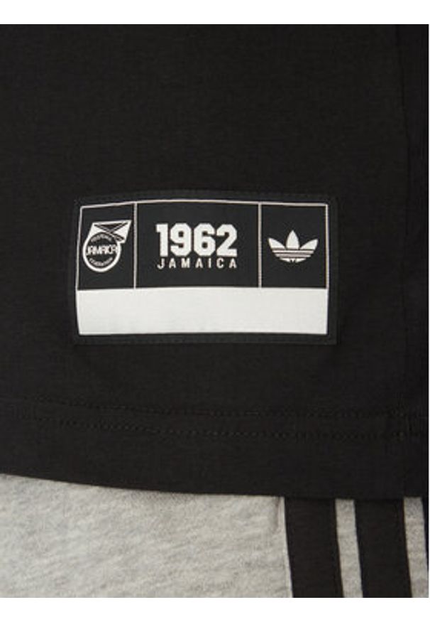 Adidas - adidas T-Shirt Jamaica VRCT JE5331 Czarny Regular Fit. Kolor: czarny. Materiał: bawełna
