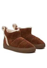 Inuikii Śniegowce Shearling Slipin 75202-010 Brązowy. Kolor: brązowy. Materiał: zamsz, skóra #2