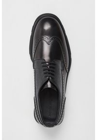 Alexander McQueen - Półbuty męskie skórzane ALEXANDER MCQUEEN. Materiał: skóra