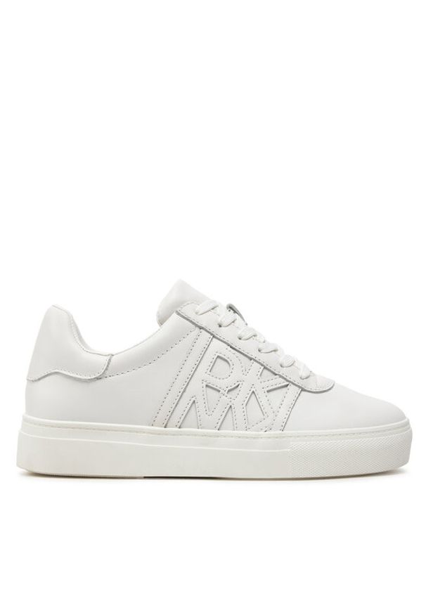 DKNY Sneakersy K1427962 Biały. Kolor: biały. Materiał: skóra