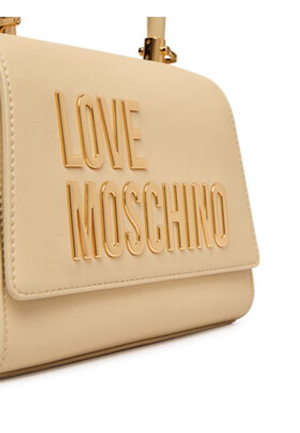 Love Moschino - LOVE MOSCHINO Torebka JC4024PP1OKD0129 Beżowy. Kolor: beżowy. Materiał: skórzane