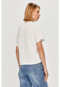Tommy Jeans - T-shirt. Okazja: na co dzień. Kolor: biały. Wzór: nadruk. Styl: casual #3