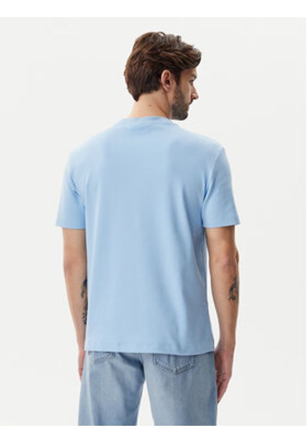 Calvin Klein Jeans T-Shirt J30J327234 Błękitny Regular Fit. Kolor: niebieski. Materiał: bawełna