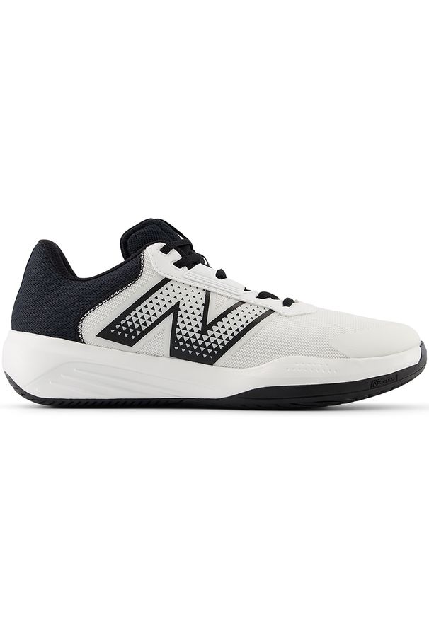 Buty męskie New Balance MCH696W6 – białe. Kolor: biały. Materiał: guma, syntetyk, materiał. Szerokość cholewki: normalna. Sport: tenis, fitness