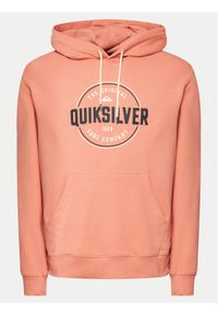 Quiksilver Bluza Circle Up Hoodie EQYSF03151 Pomarańczowy Regular Fit. Kolor: pomarańczowy. Materiał: bawełna #1