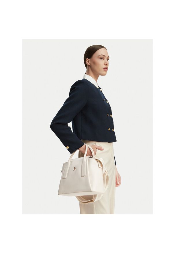 TOMMY HILFIGER - Torebka Tommy Hilfiger. Kolor: kremowy